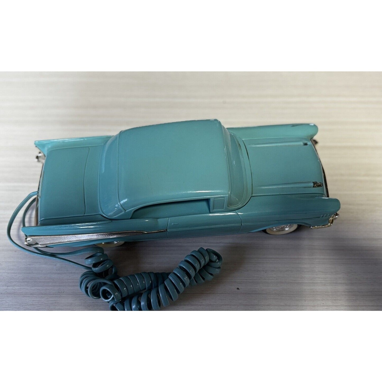 Vintage Telemania Phone 1957 Chevy Teal Not Tested