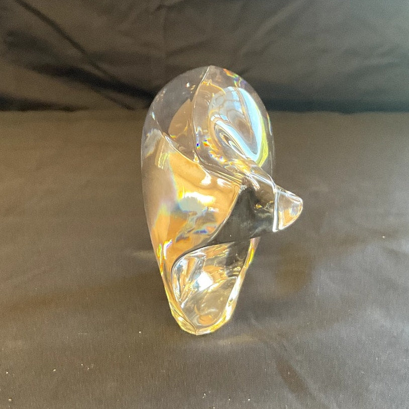 Dansk Lean Crystal Polar Bear Figurine Paperweight