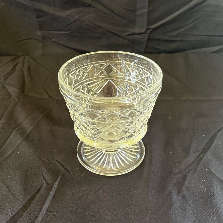 Vintage Hazel Atlas Big Top Peanut Butter Footed Dessert Glass