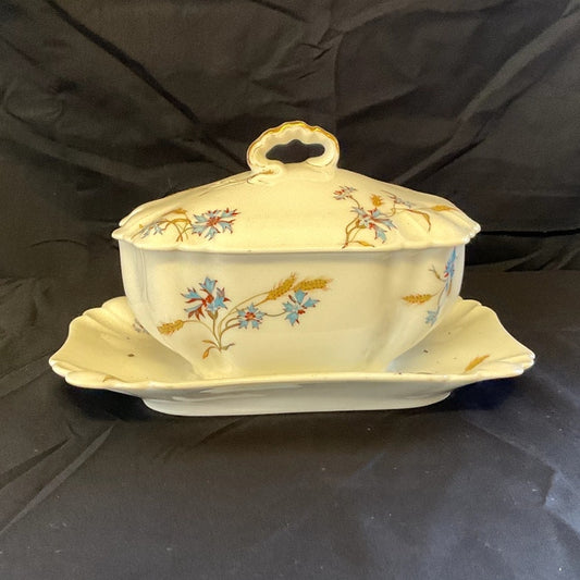 Antique Haviland Limoges Large Covered Serving Dish w/ Lid