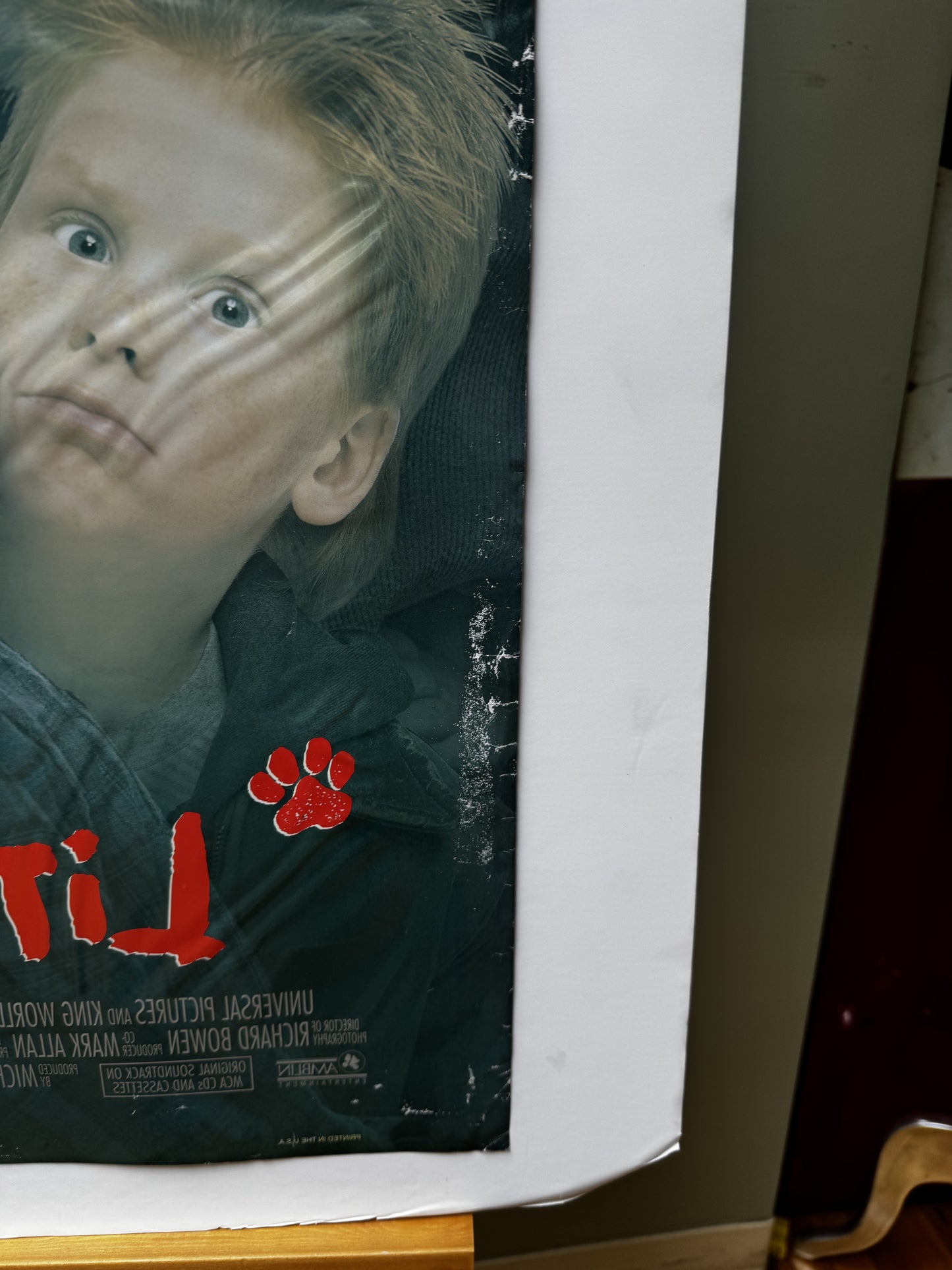 The Little Rascals (1994) original movie poster - condition detail
