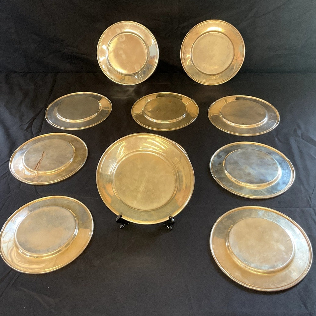 Alvin Sterling Silver Bread and Butter Plates - Set of 11