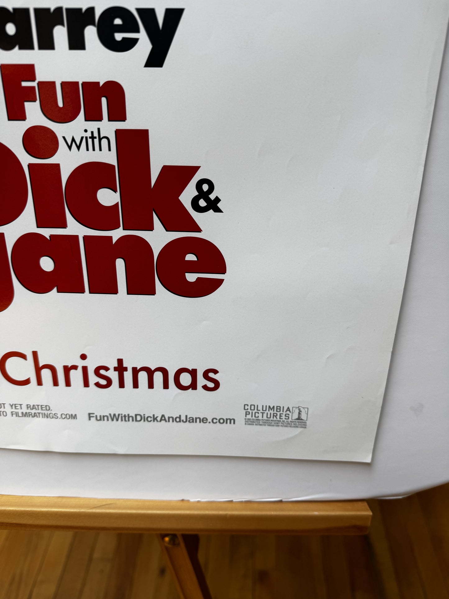 Fun with Dick & Jane (2005) original movie poster - detail