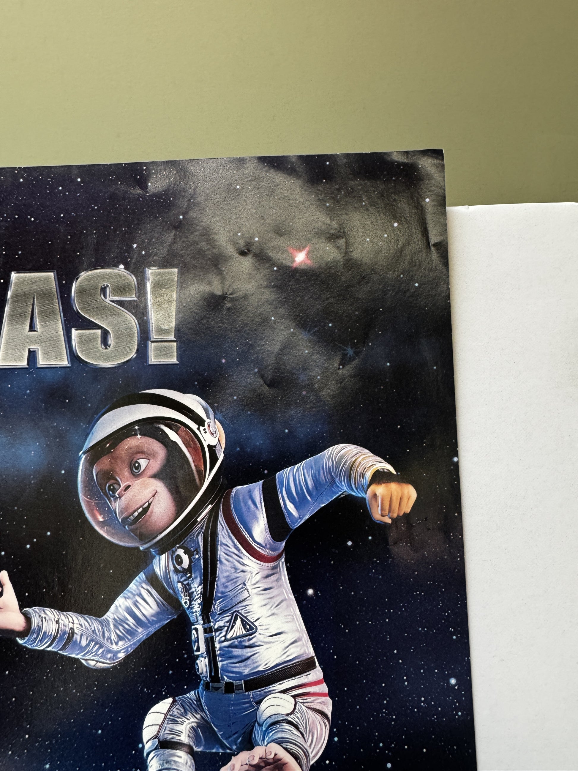 Space Chimps (2008) original movie poster - detail