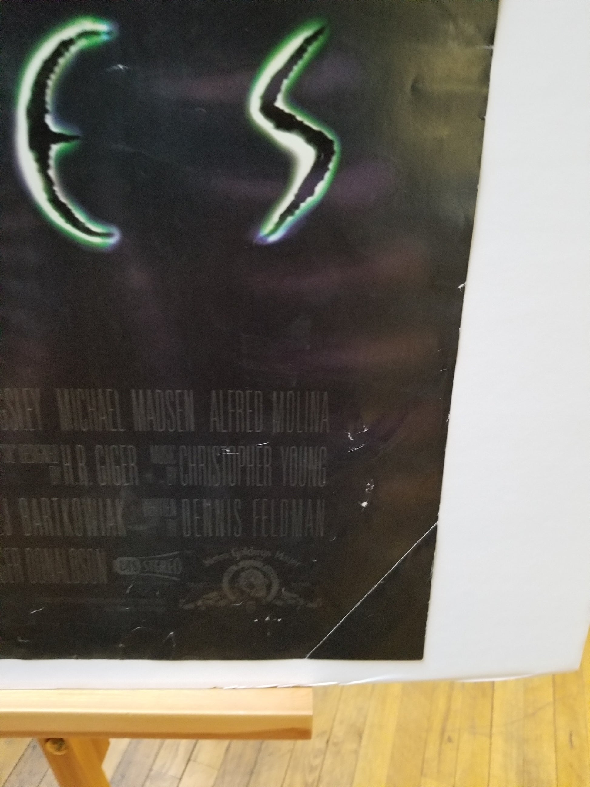 Species (1995) original movie poster - detail