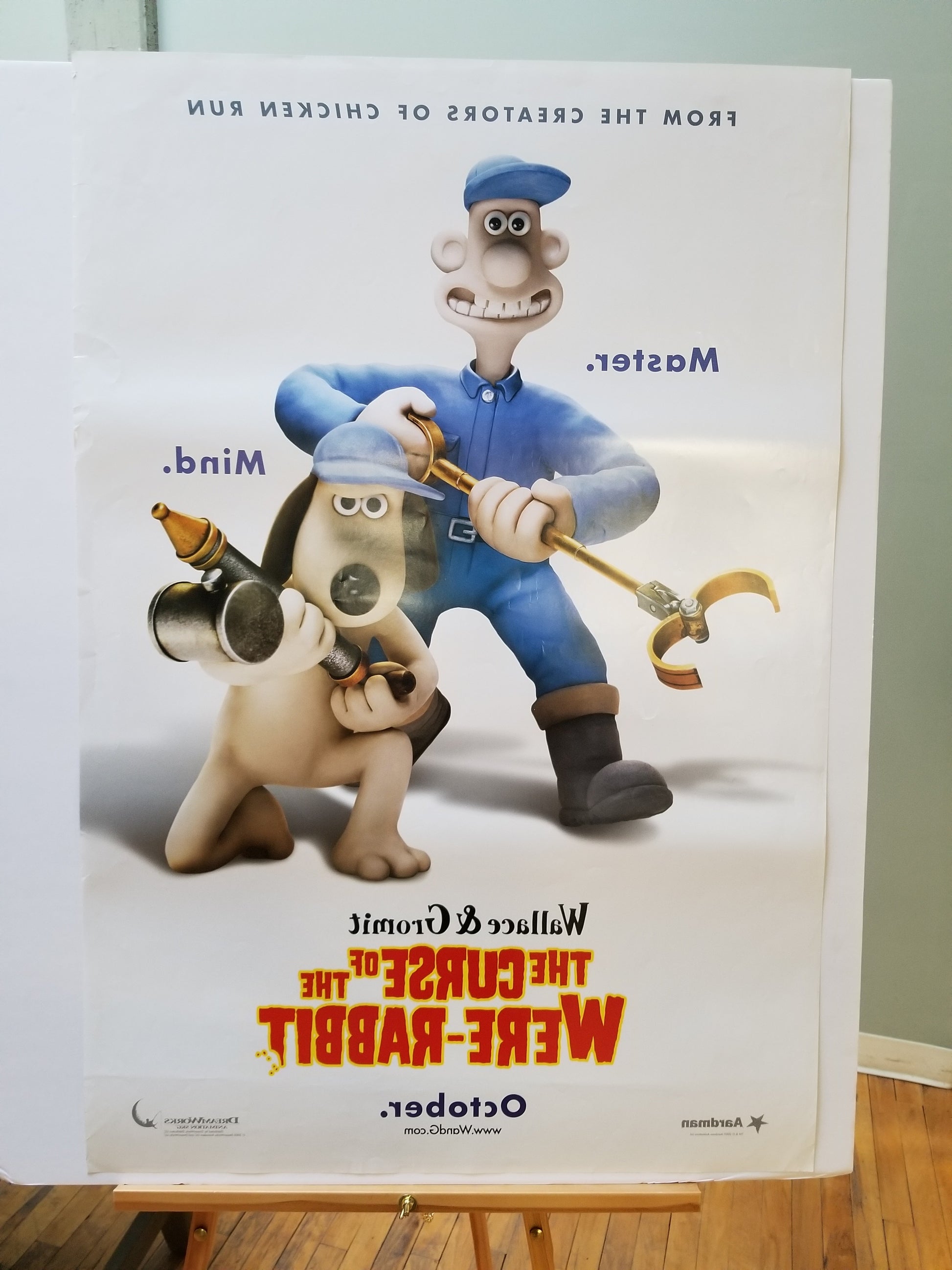 Wallace & Gromit: The Curse of the Were-Rabbit (2005) original movie poster - detail