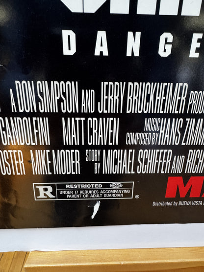 Crimson Tide (1995) original movie poster - detail