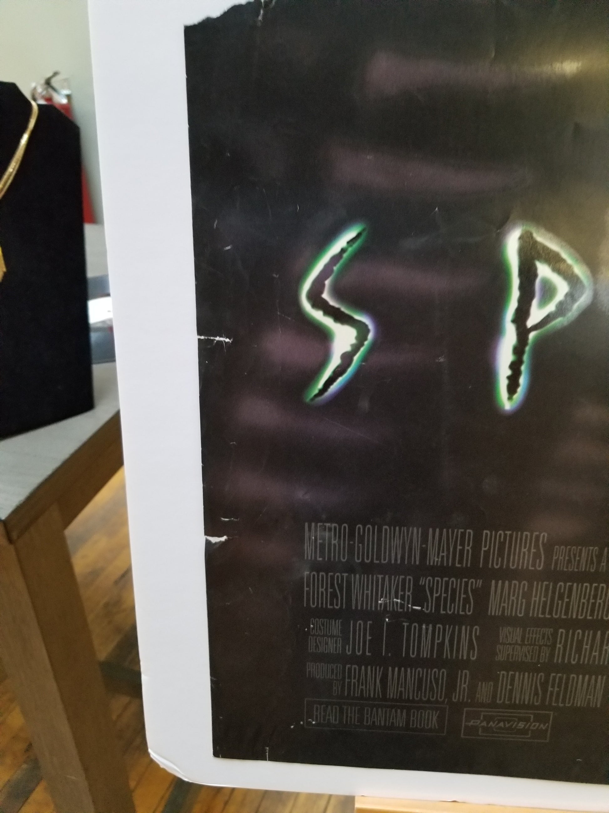 Species (1995) original movie poster - detail