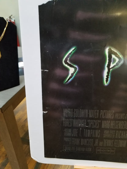 Species (1995) original movie poster - detail