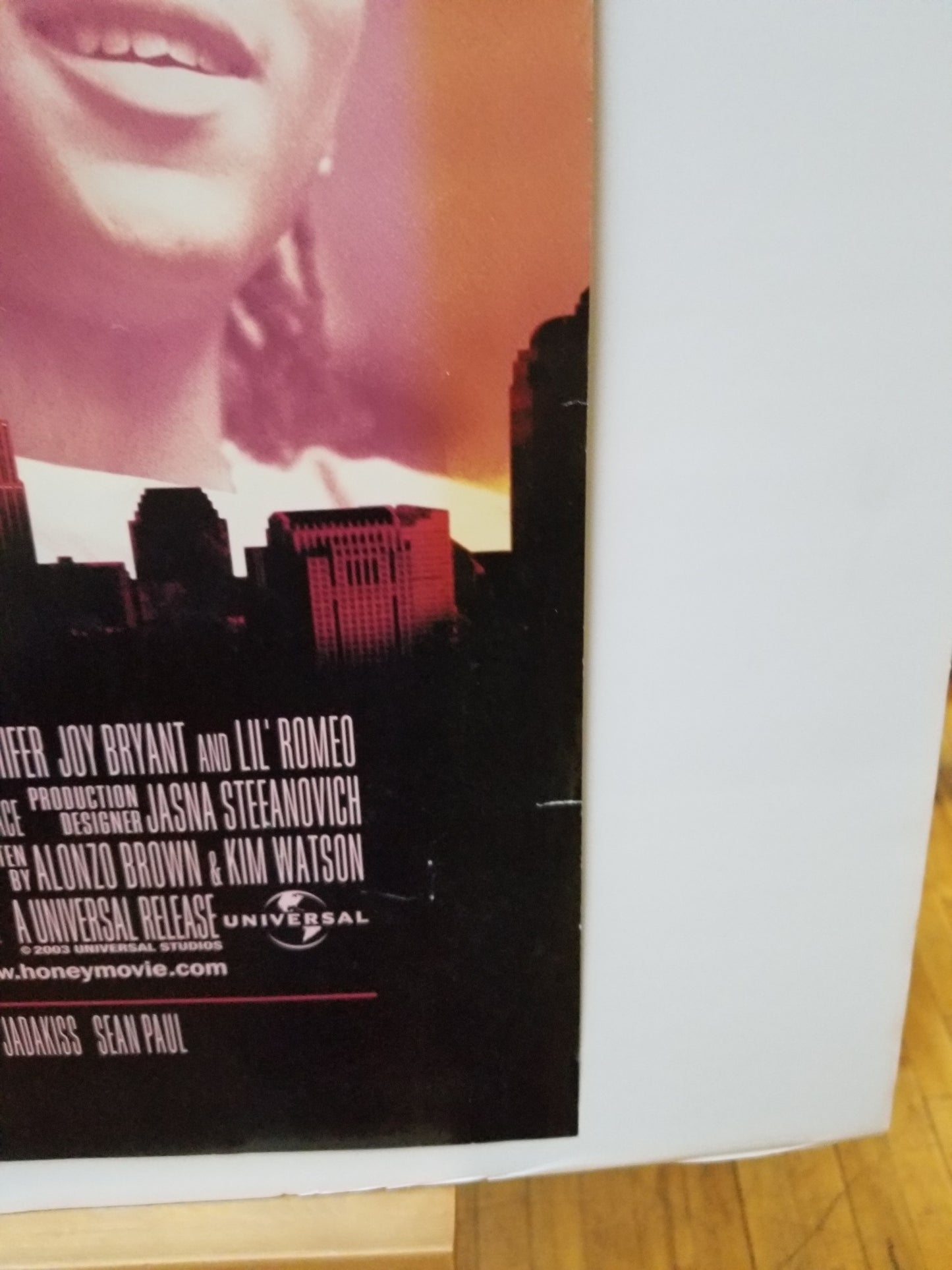 Honey (2003) original movie poster - detail