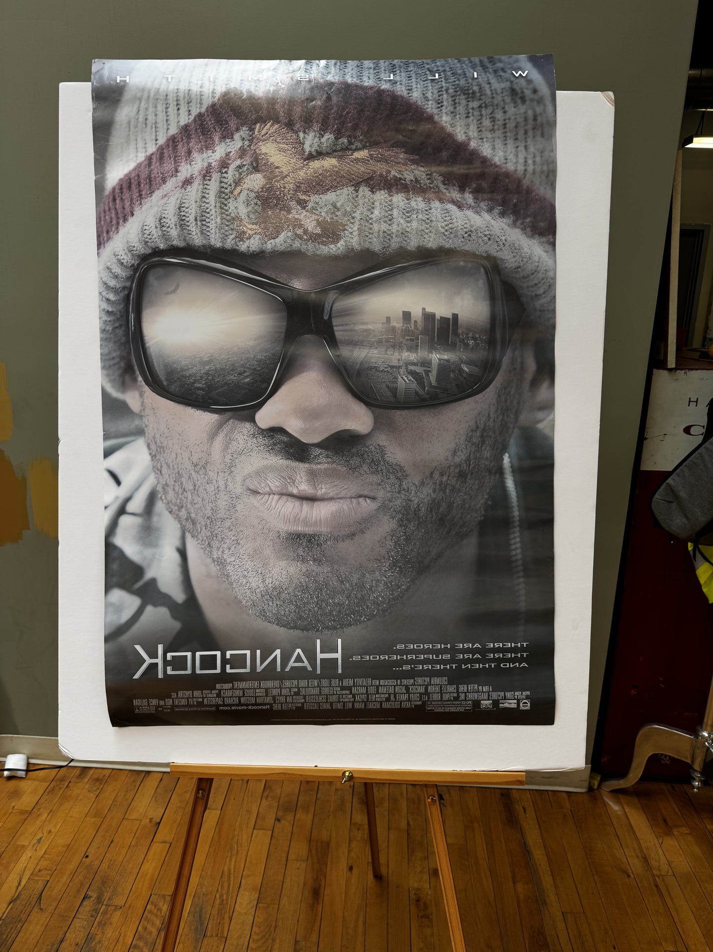 Hancock (2008) original movie poster - detail