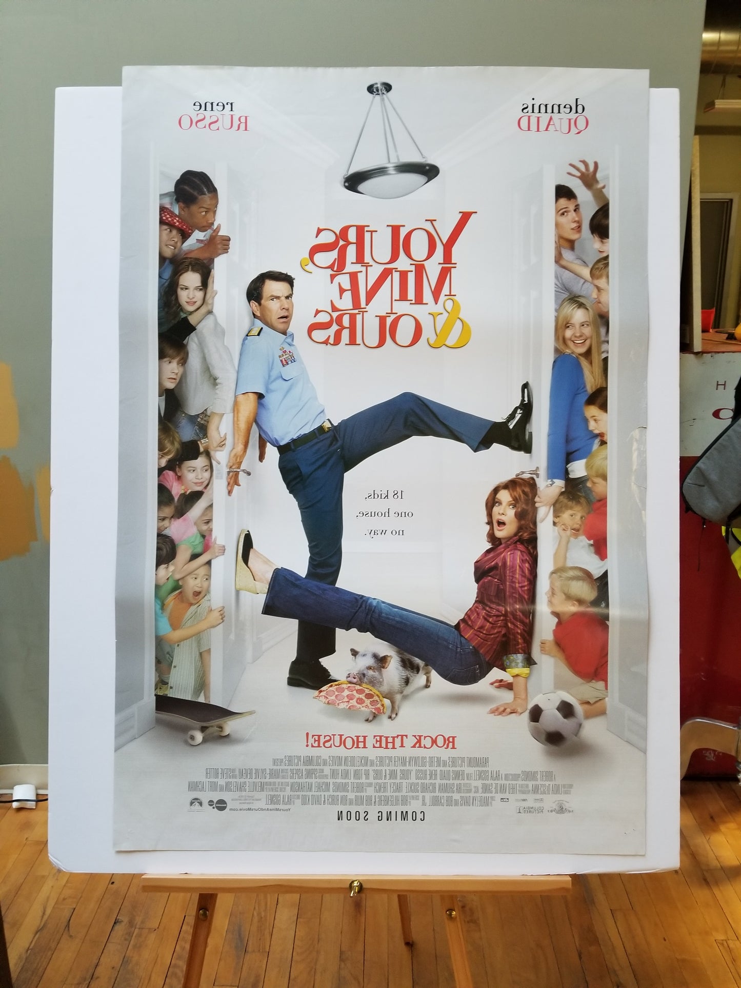 Yours, Mine & Ours (2005) original movie poster - detail