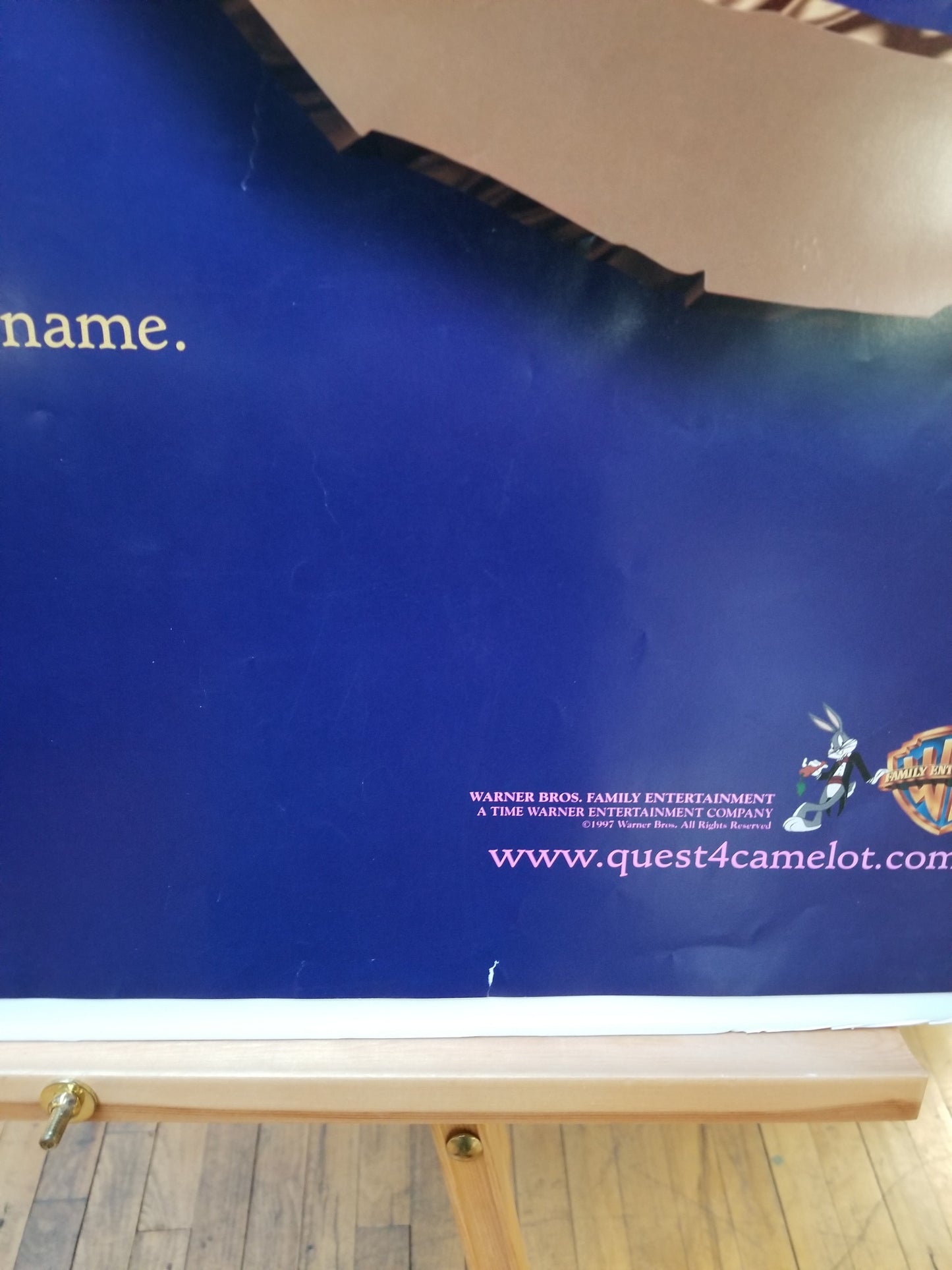 Quest for Camelot (1998) original movie poster - detail