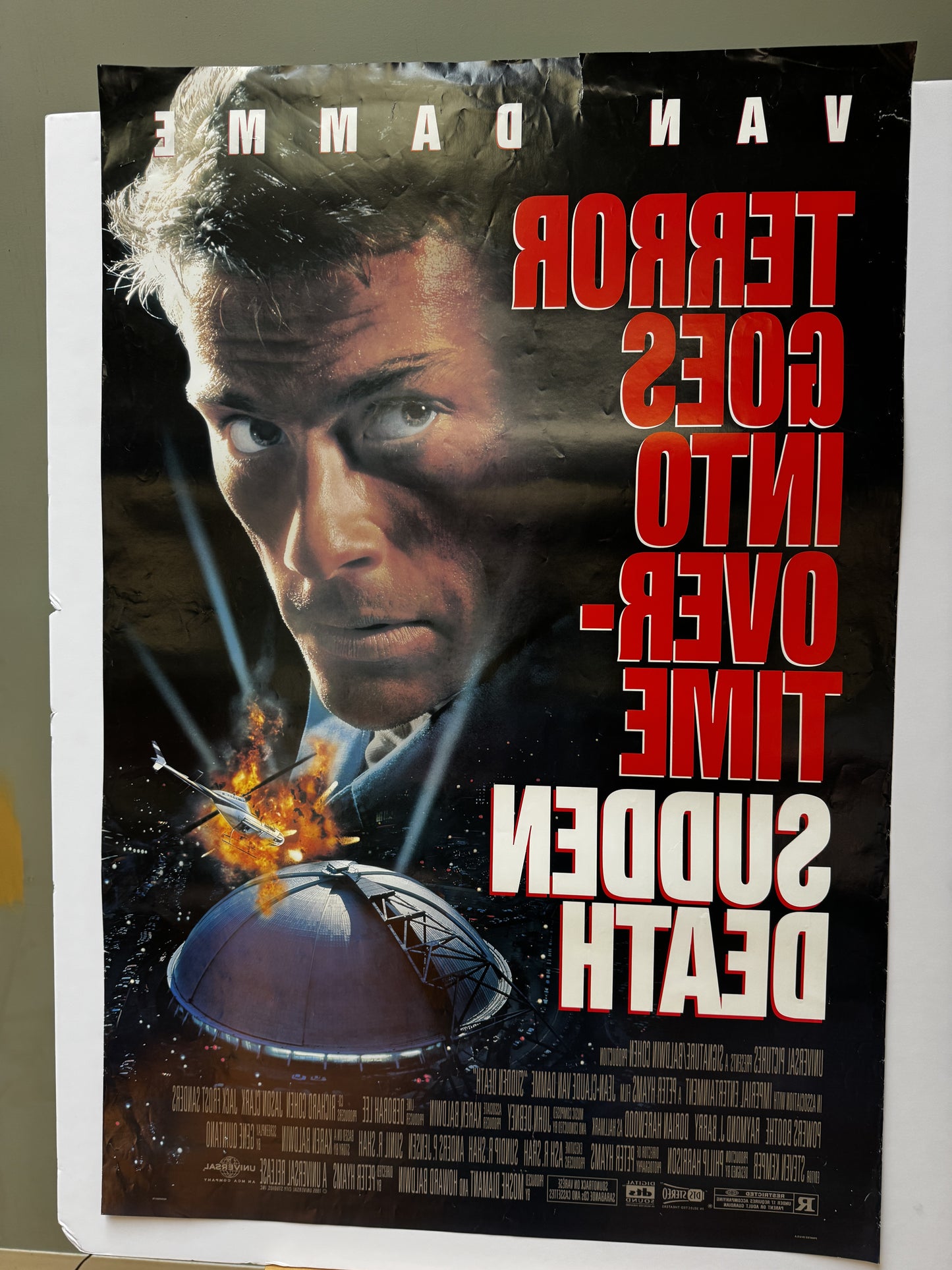 Sudden Death (1995) original movie poster - detail