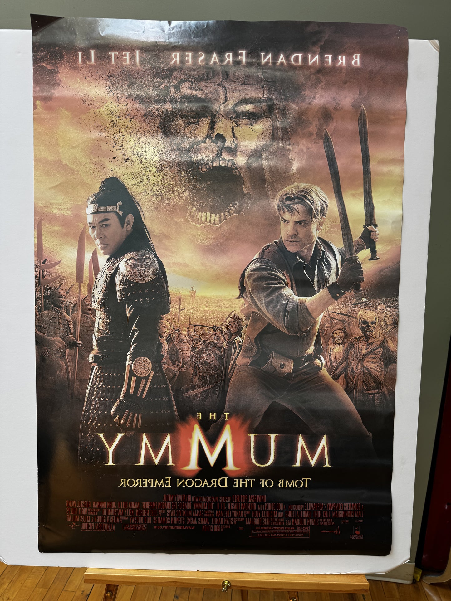 The Mummy: Tomb of the Dragon Emperor (2008) original movie poster - detail