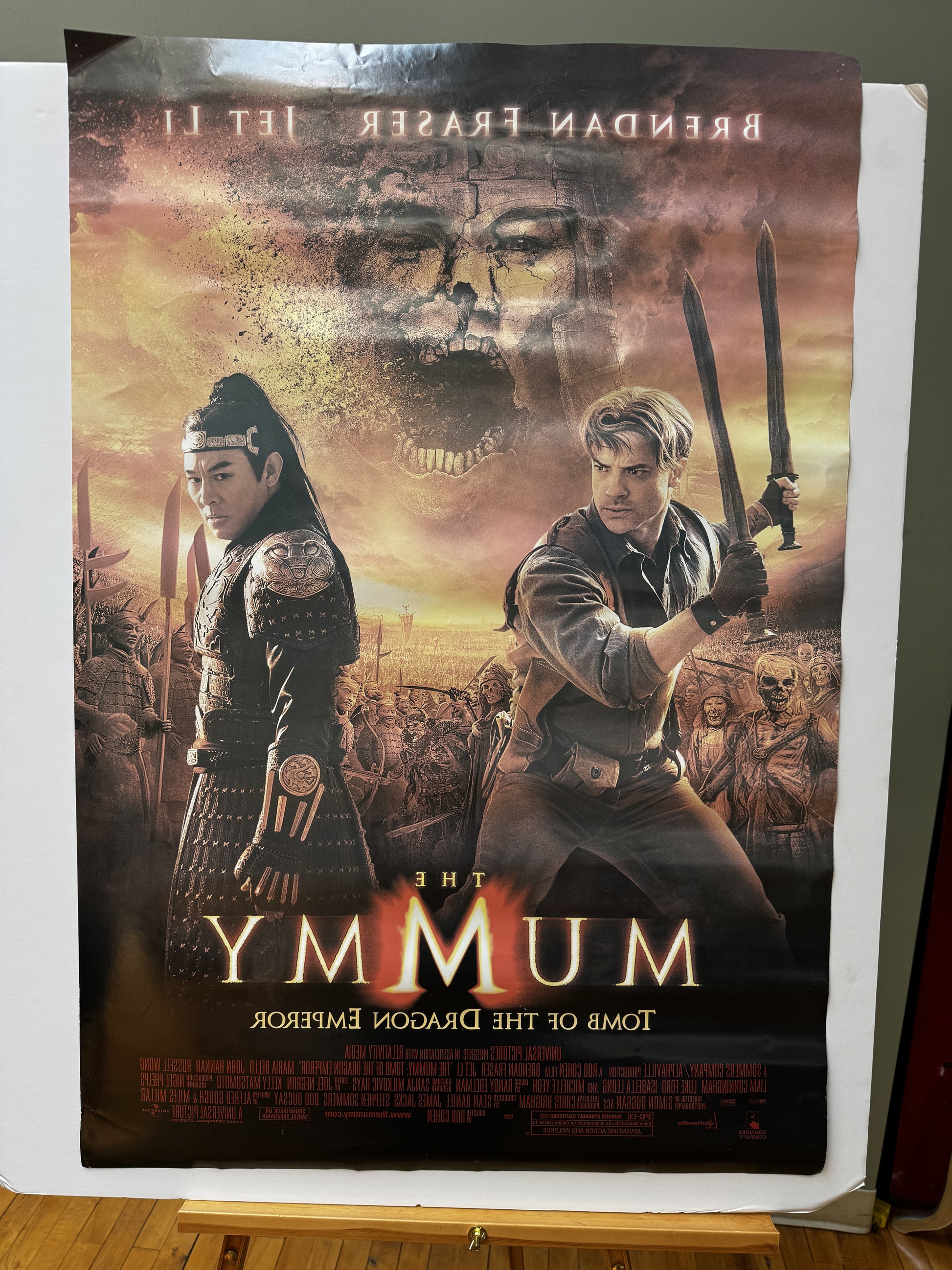 The Mummy: Tomb of the Dragon Emperor (2008) original movie poster - detail
