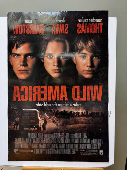 Wild America (1997) original movie poster - detail