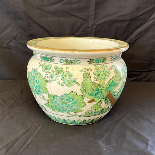 Vintage 1970s Imari Cache Pot