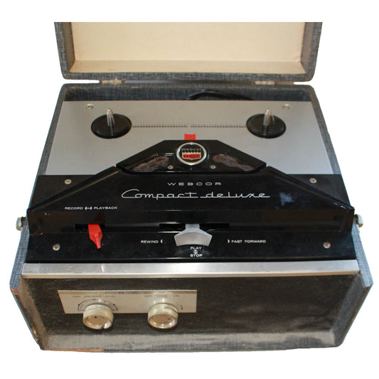 Vintage Webcor Compact Deluxe Reel Reel TAPE Recorder Model EP2202