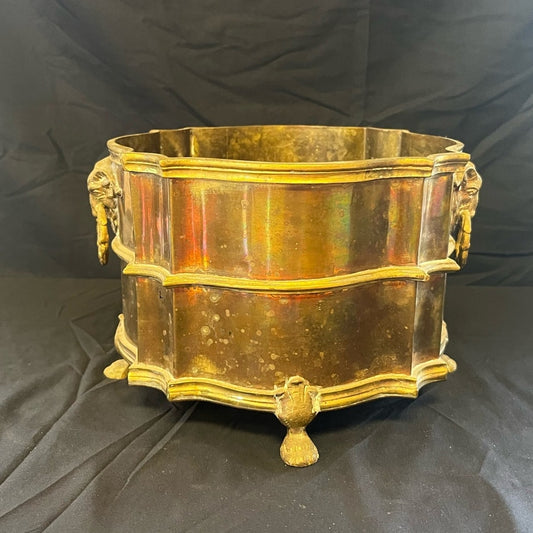 Brass Goat Head Empire Style Planter