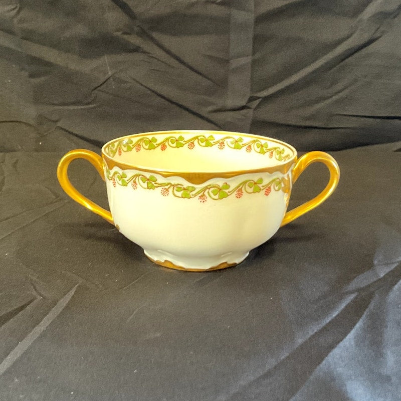 Haviland & Co. Limoges Gilded Bullion Cup & Saucer circa 1900s