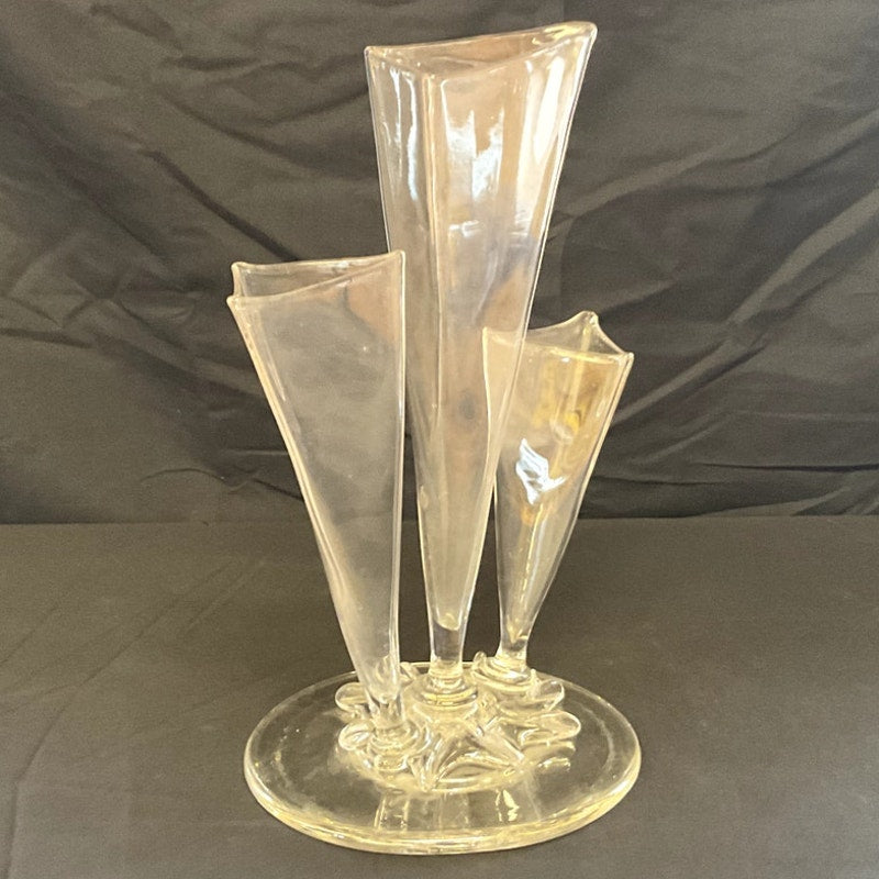 Stuben Glass Vase Art Deco