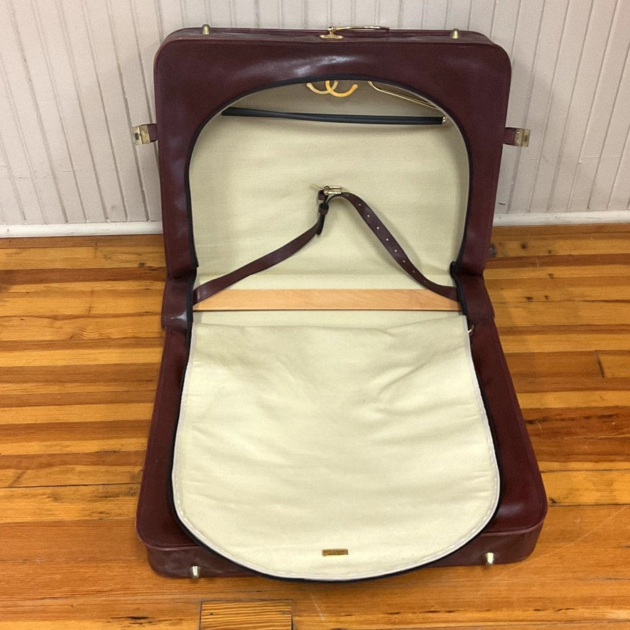 Vintage Brown Leather Bottega Veneta Large Garment Bag