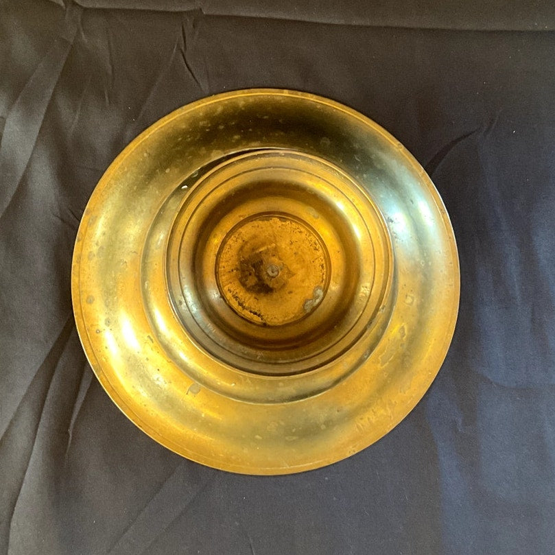 India Brass Pedestal Bowl