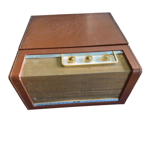 Steelman 4A32T 1959 Tube Phonograph Console – 3 Tubes, 4-Speed Changer, Tested