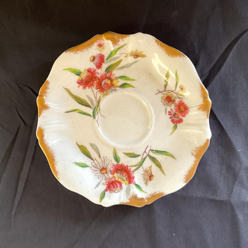 Vintage Hammersley & Co. Hand Painted Bone China Saucer