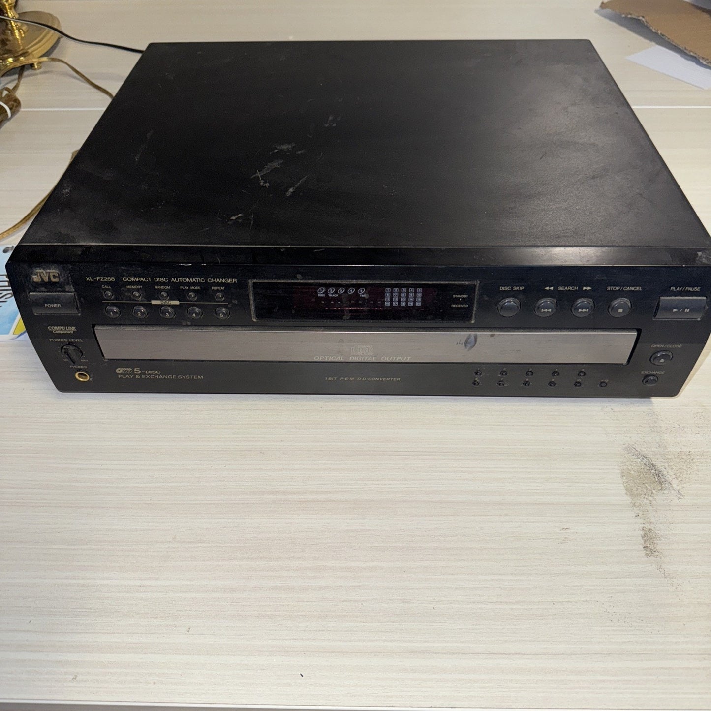 JVC XL-FZ258 CD Changer 5 Compact Disc Player HiFi Stereo Vintage Audio PARTS