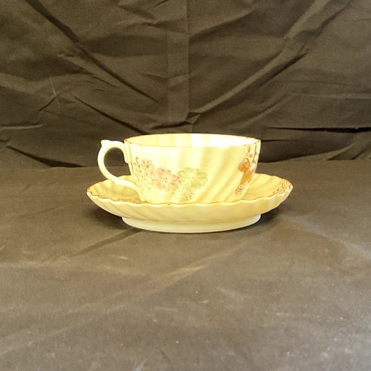 Antique Hand Painted Fine China Tea cup & Saucer