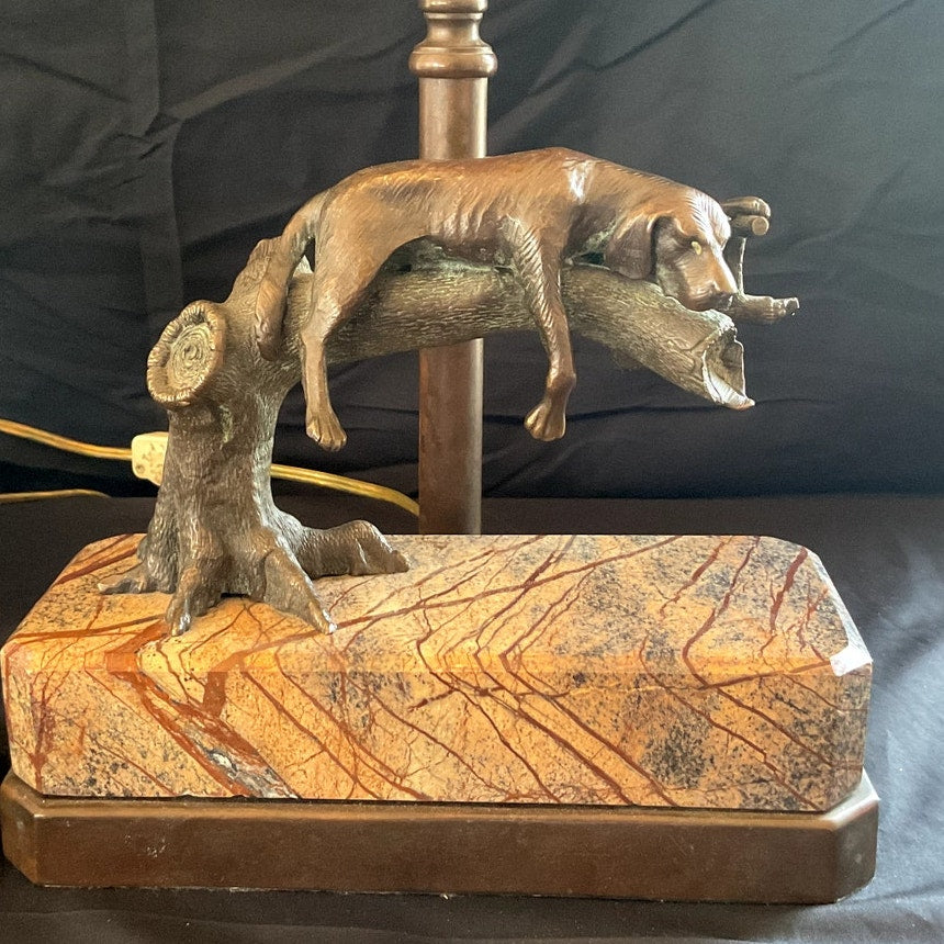 Theodore + Alexander Laying Dog Lamp - Pair