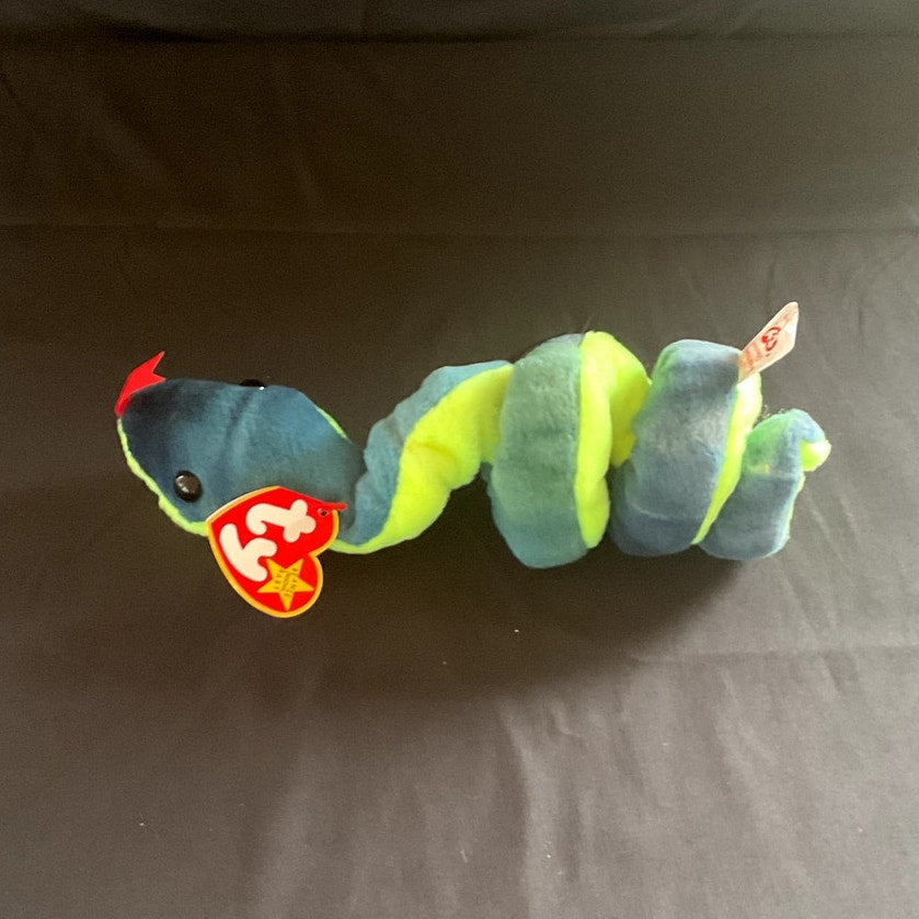 (Rare) Vintage TY Beanie Baby - "Hissy," 1997, Made of PVC Pellets