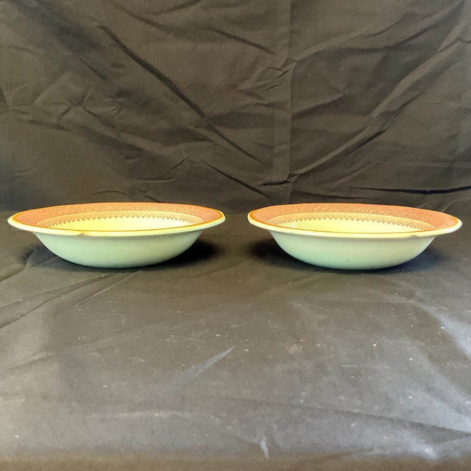 Adams Calyx Ware Lowestoft Berry Bowls - Set of 2