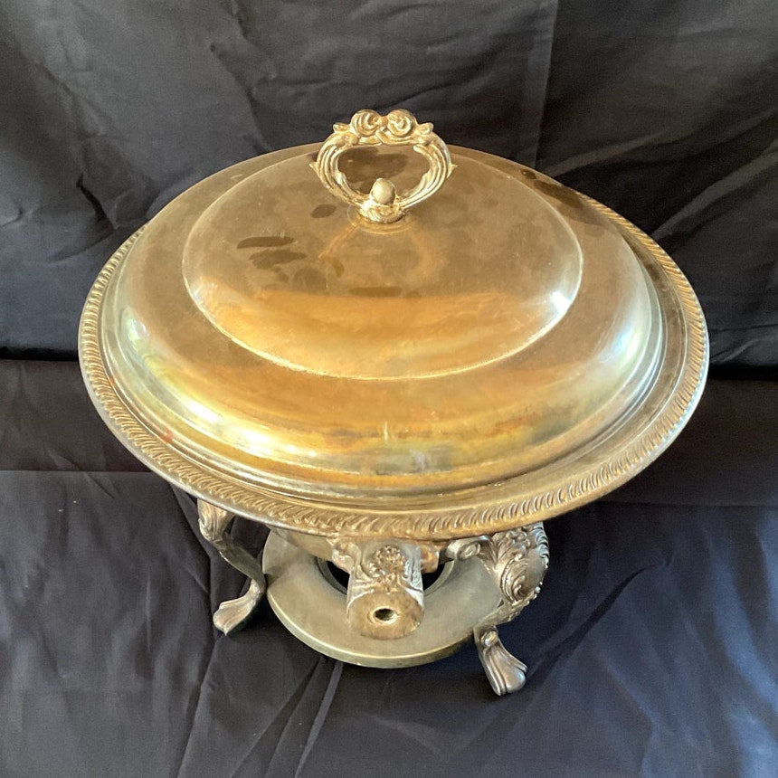 Plated Chafing Dish w/ Missing Handle