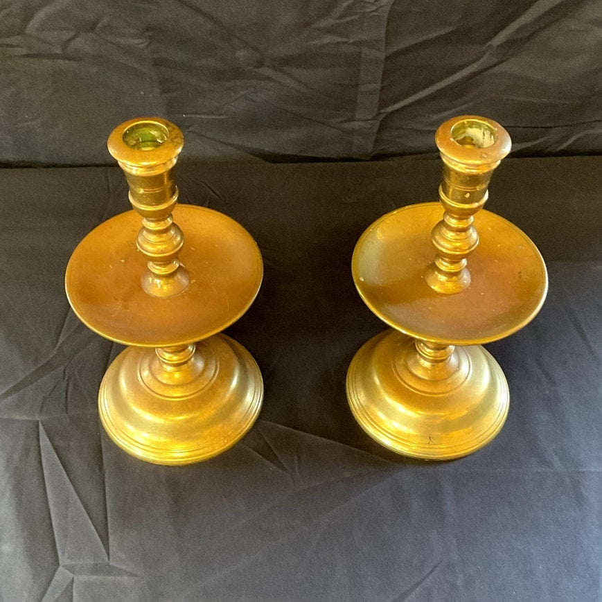 Vintage Jacob Von Heemskerk Dutch Candle Sticks - Pair