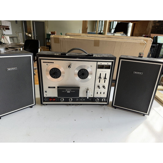 Sony TC‑260 Reel to Reel Tapecorder Stereo Player For Parts or Repair