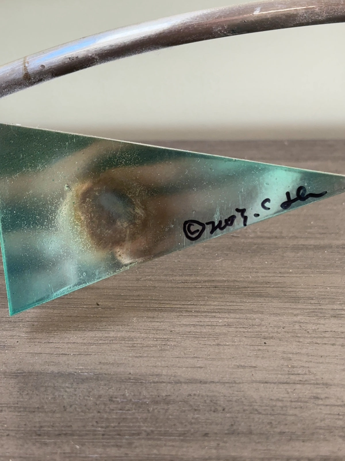 Curtis Jere Signed Metal Wall Sculpture Abstract Welded Steel & Copper Discs