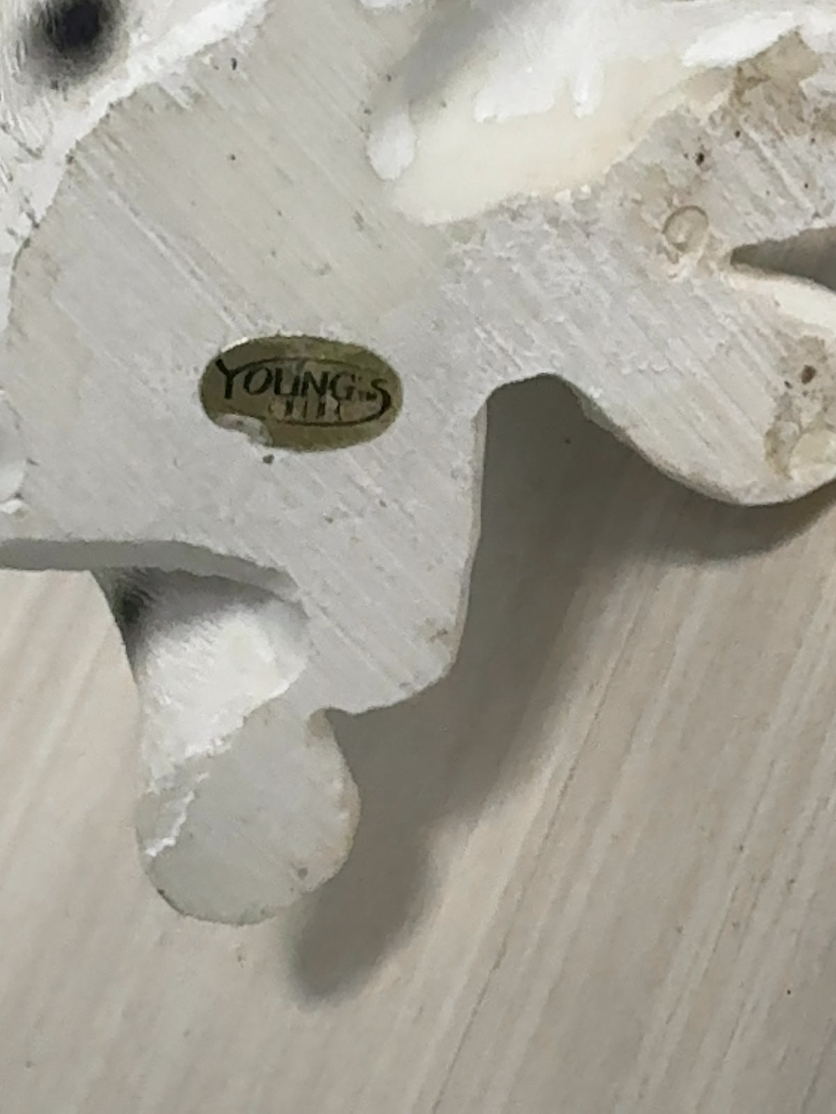 Young's Resin Dalmatian Puppy Figurine with Police Hat Cap