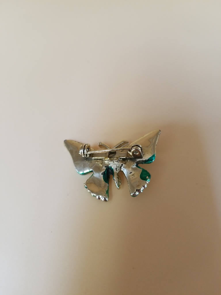 Stunning Colorful Butterfly Brooch Pin with Enamel Details