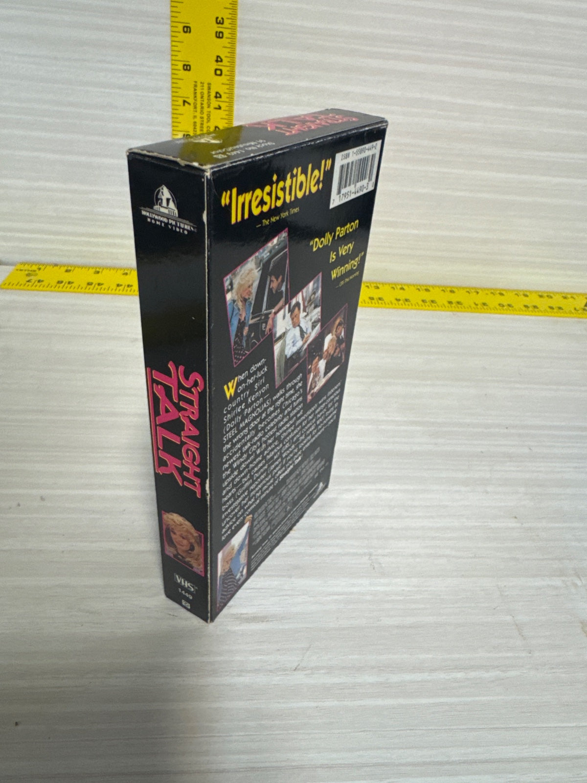 Straight Talk (VHS, 1992) Dolly Parton James Woods Buena Vista Acceptable