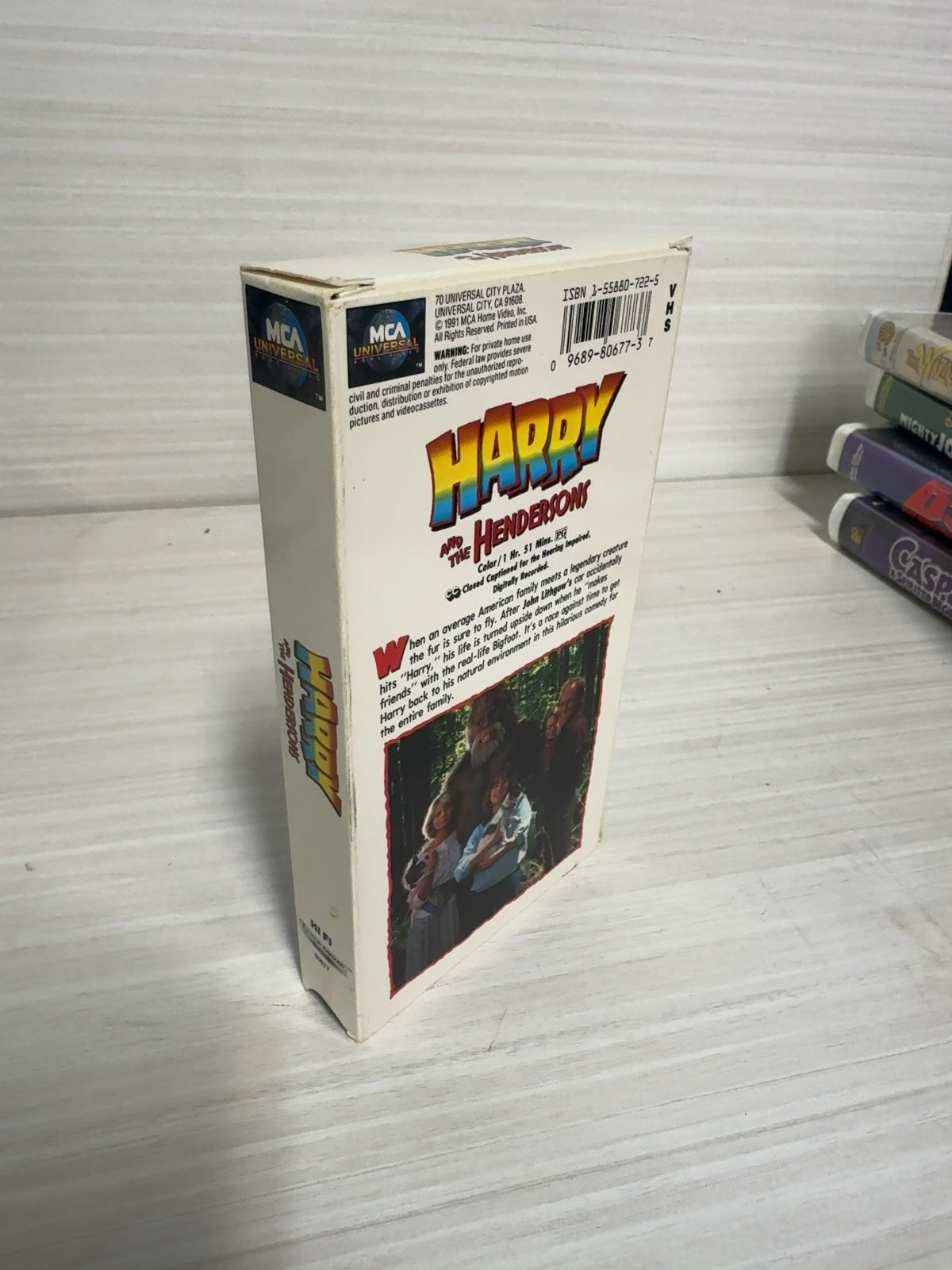 Harry and the Hendersons (VHS, 1987) John Lithgow MCA Very Good