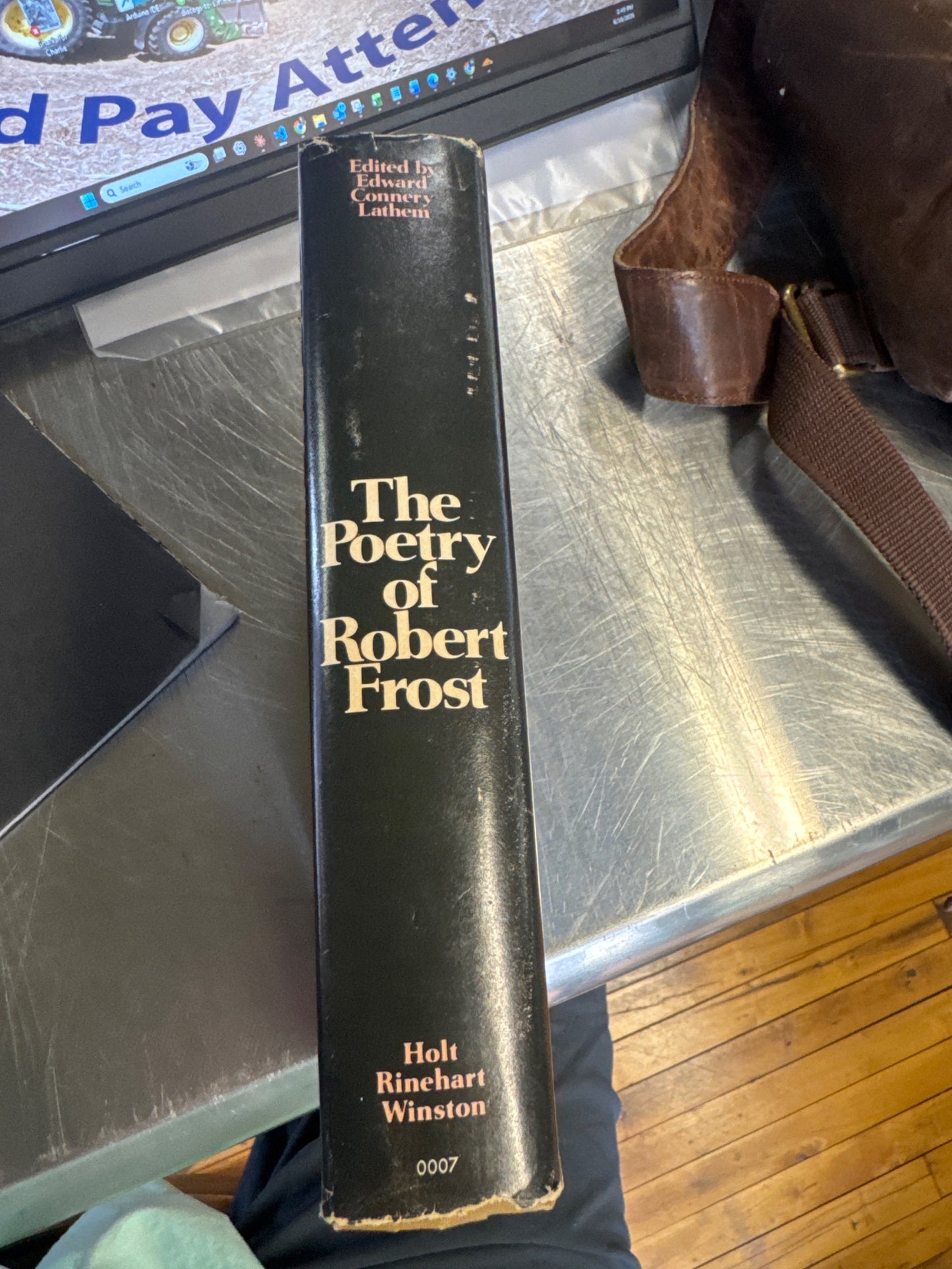 The Poetry of Robert Frost: All Eleven of His Books-Complete Edward Connery Lathem — spine