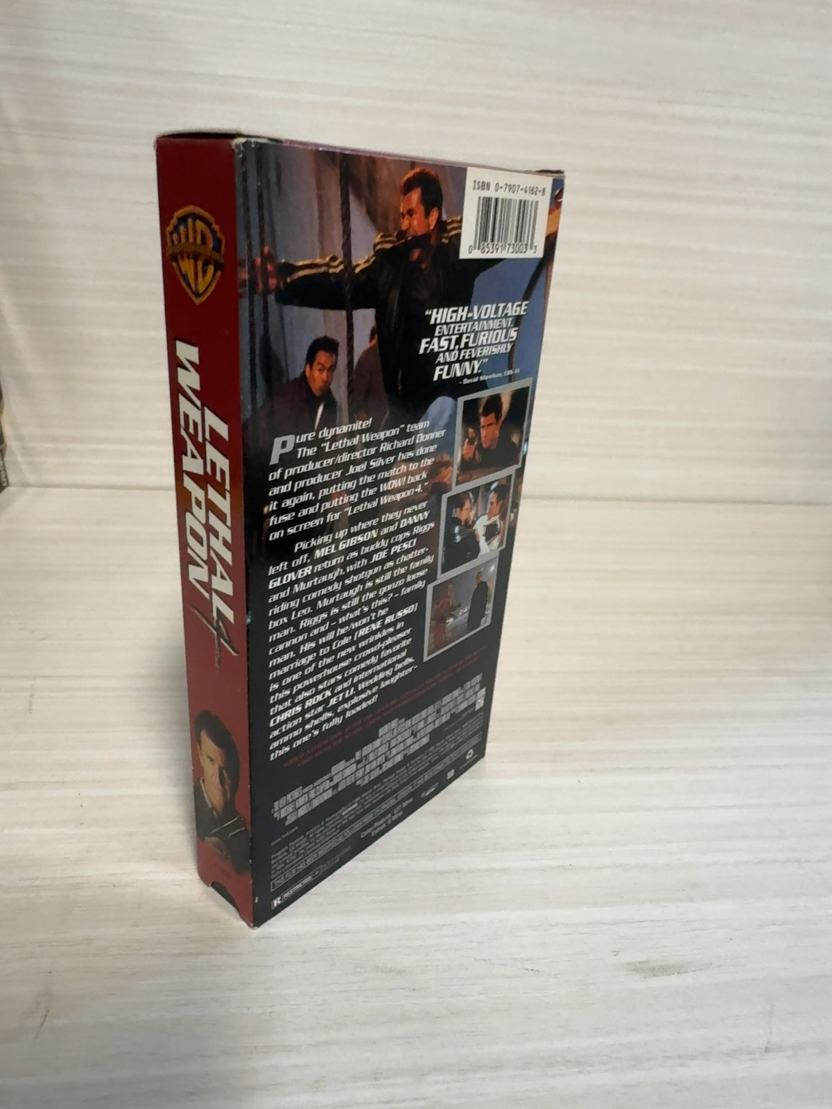 Lethal Weapon 4 (VHS, 1998) Mel Gibson Danny Glover Warner Home Video Very Good