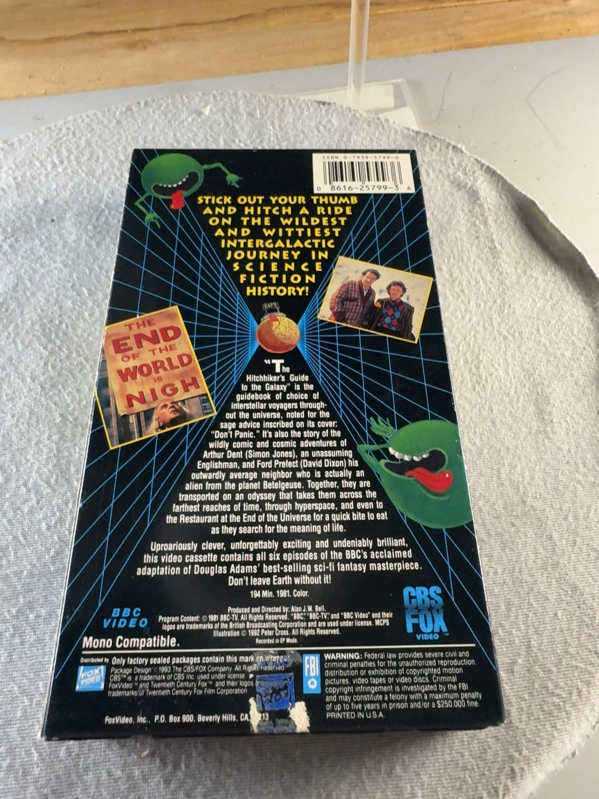 The Hitchhiker's Guide to the Galaxy (VHS, 1981) BBC Video Very Good