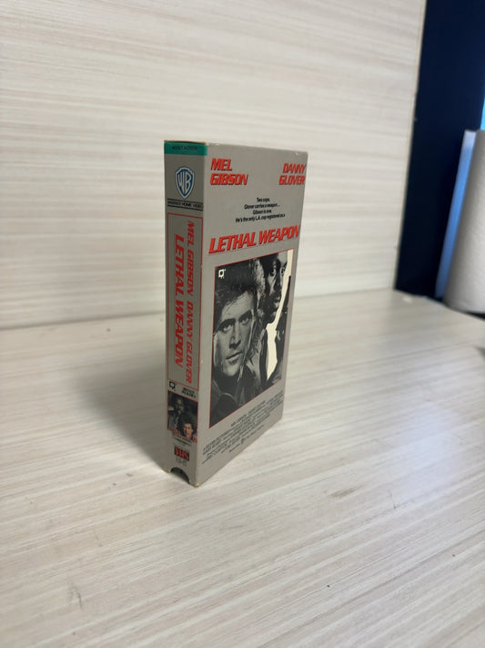 Lethal Weapon (VHS, 1987) Mel Gibson Danny Glover Warner Home Video Very Good