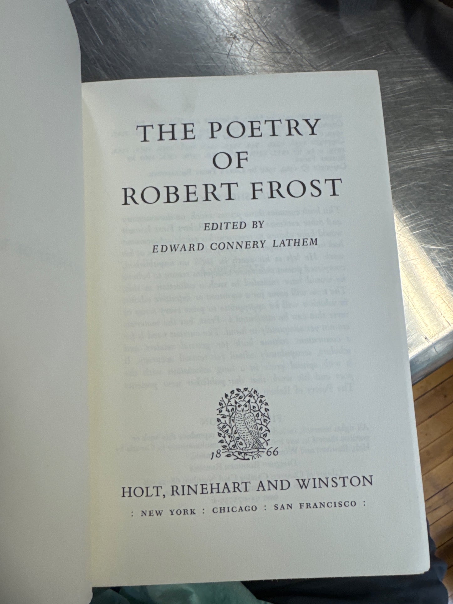 The Poetry of Robert Frost: All Eleven of His Books-Complete Edward Connery Lathem — title_page