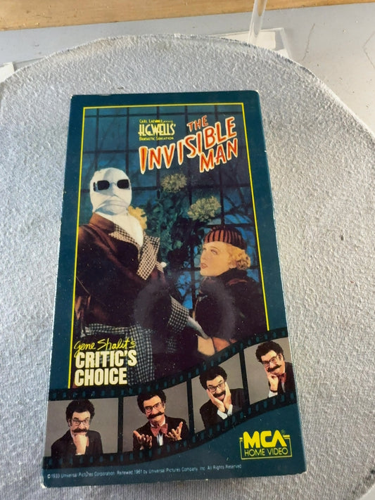 The Invisible Man VHS 1933 Claude Rains MCA Home Video Horror Classic