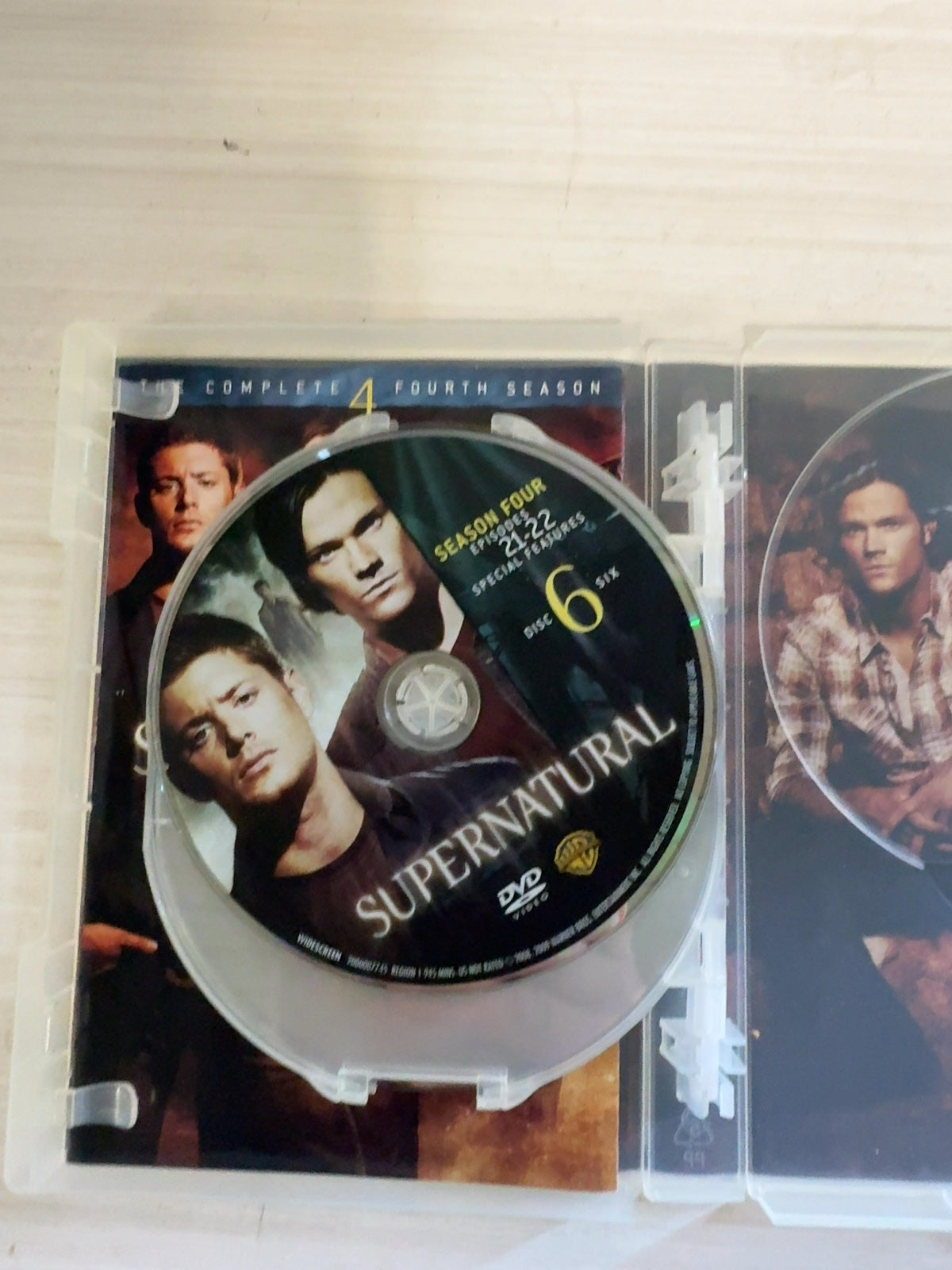Supernatural (DVD, 2008) The Complete Fourth Season Very Good Warner Bros.